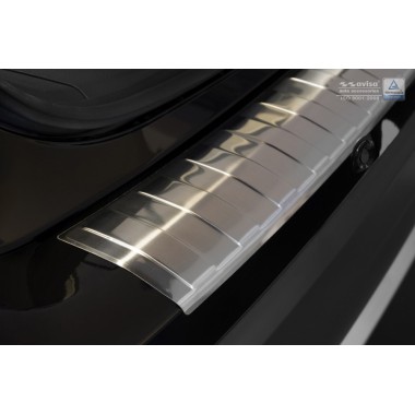 Накладка на задний бампер (матовая, парктроники) Mitsubishi Outlander III FL (2015-) бренд – Avisa главное фото